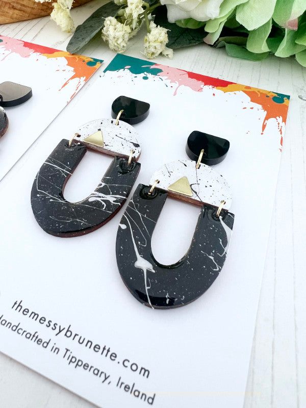 Monochrome Statement Earrings