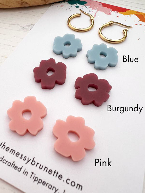 Blossom Hoop Earring in 6 Shades