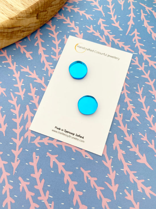 Colour Pop Wonky Stud Earrings in 6 Colours