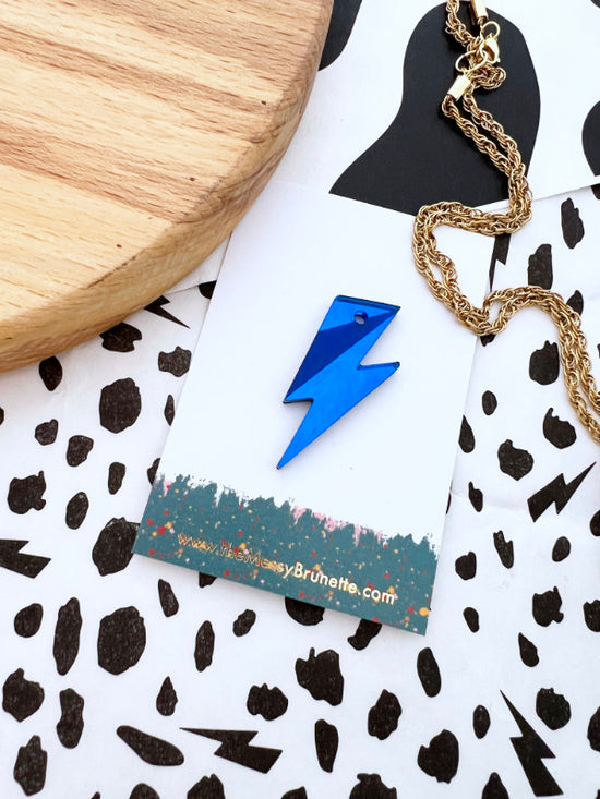Lightening Bolt Chunky Style Bolt Necklaces | 6 Colours