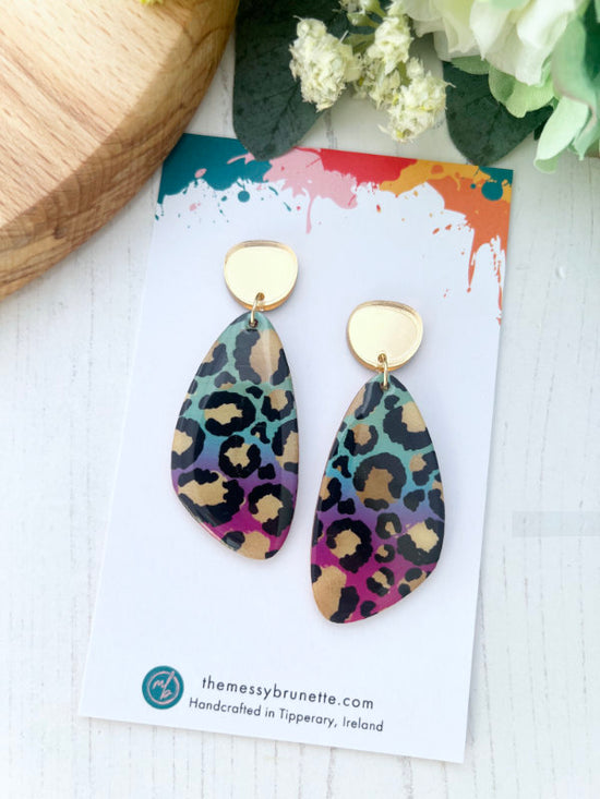 Leopard Print Earrings in 2 Styles