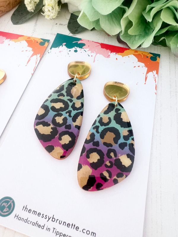 Leopard Print Earrings in 2 Styles