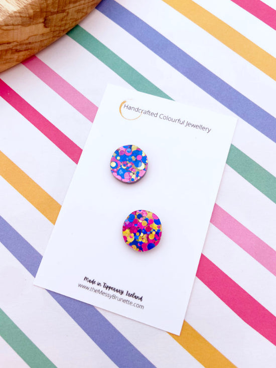 Disco Dot Stud Earrings | Confetti Dots