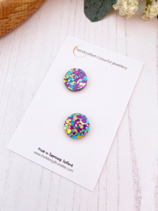 Disco Dot Stud Earrings | Bundle Discount Pack