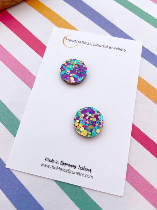 Disco Dot Stud Earrings | Confetti Dots