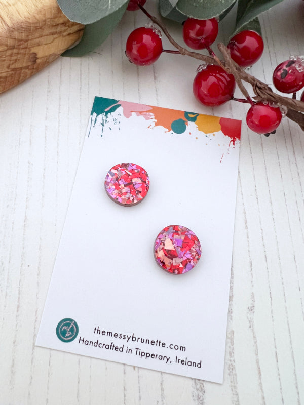 Disco Dot Stud Earrings | Bundle Discount Pack