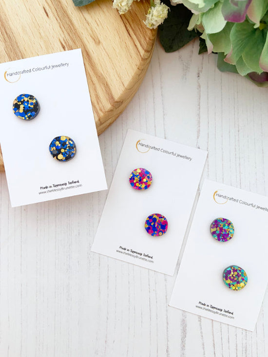 Disco Dot Stud Earrings | Confetti Dots