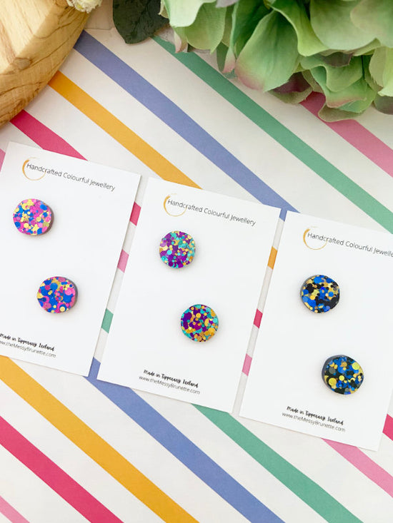 Disco Dot Stud Earrings | Confetti Dots