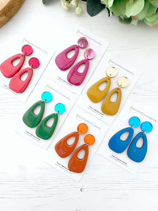 Colour Pop Drop Earrings in 6 Shades