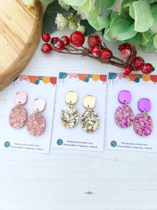 Mini Disco Dot Earrings in 3 Styles