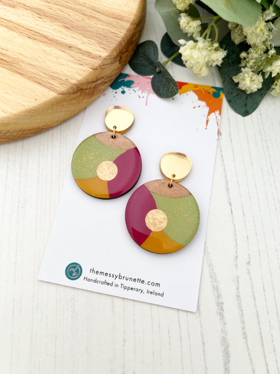 Bubble Dot Circle Earrings in 3 Styles | V1