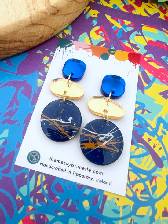 Shimmer Pebble Drop Earrings in 3 Styles