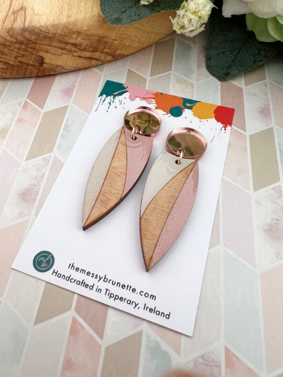 Painted Opposite Earrings in 2 Styles