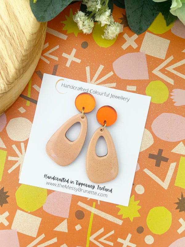 Colourful Pastel Earrings earrings Coral The Messy Brunette