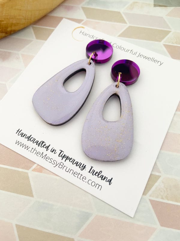 Colourful Pastel Earrings earrings Lilac The Messy Brunette