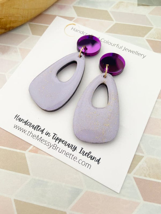 Colourful Pastel Earrings earrings Lilac The Messy Brunette