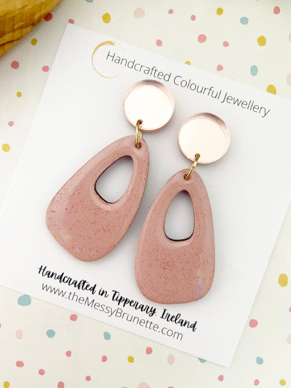 Colourful Pastel Earrings earrings Blush Pink The Messy Brunette